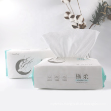 Custom facial soft cotton non-woven fabric tissue dry wet wipes for face